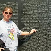 Wings at my father's name at The Wall South. Photo courtesy of Bob Steinberg.